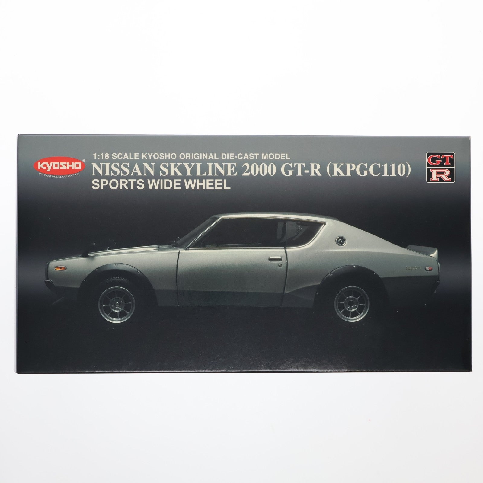 【中古即納】[MDL] 1/18 Nissan Skyline(スカイライン) 2000 GT-R KPGC110 1972 StreetSports(シルバー) 完成品 ミニカー(K08254S) 京商(20091031)