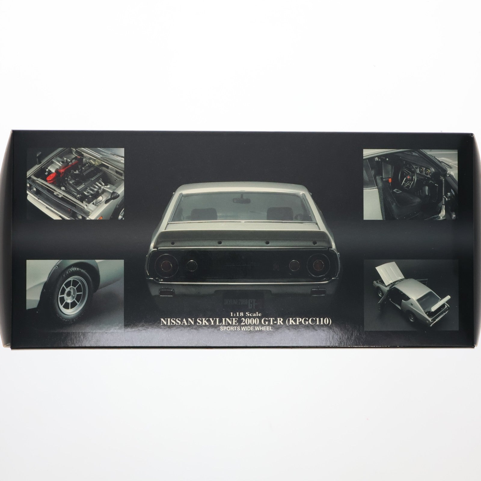 【中古即納】[MDL] 1/18 Nissan Skyline(スカイライン) 2000 GT-R KPGC110 1972 StreetSports(シルバー) 完成品 ミニカー(K08254S) 京商(20091031)