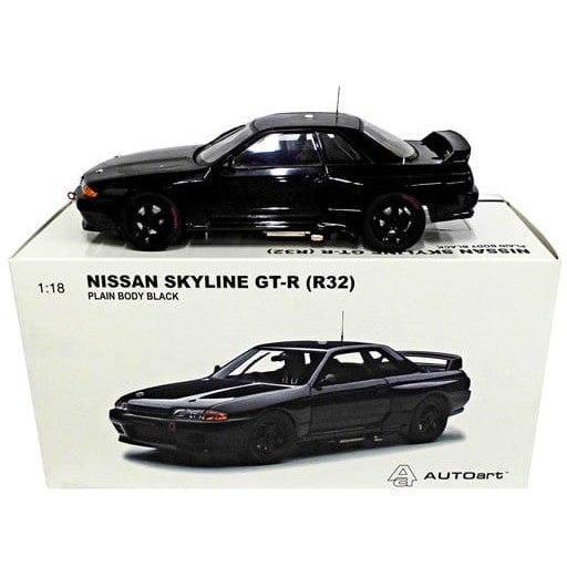 【中古即納】[MDL] 1/18 日産 スカイライン(R32) GT-R ATCC バサースト プレーンボディ(ブラック) 完成品 ミニカー(89280) AUTOart(オートアート)(20150430)