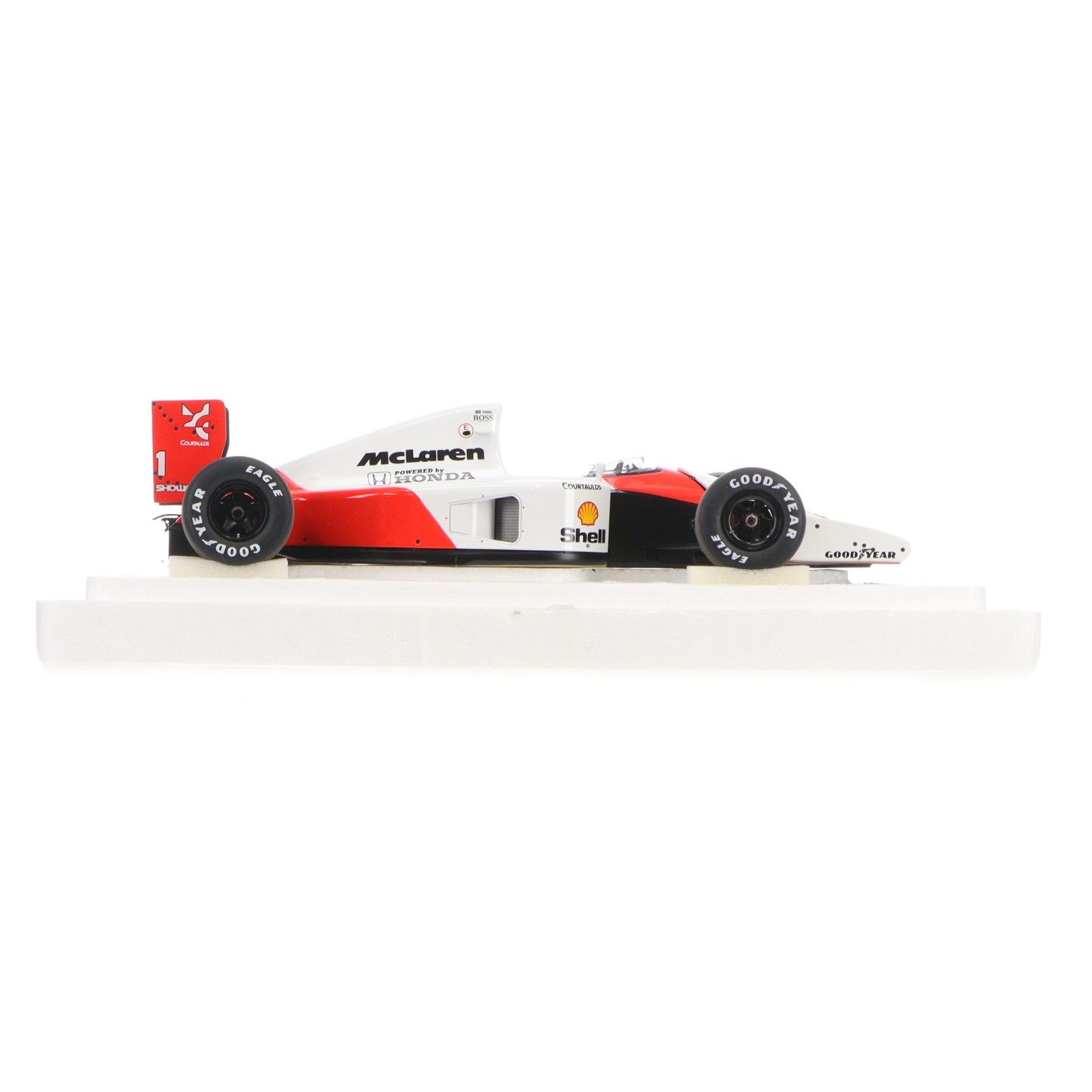 【中古即納】[MDL] オートアート・コンポジットモデルシリーズ 1/18 マクラーレン ホンダ MP4/6 日本GP 1991年 #1(アイルトン・セナ) マクラーレンロゴ入り 完成品 ミニカー(89140) AutoArt(オートアート)(20240519)