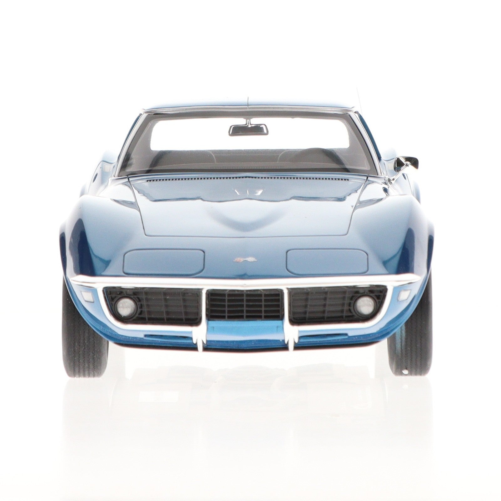 【中古即納】[MDL] 1/12 Chevrolet CORVETTE(シボレー コルベット) C3 BLUE 完成品 ミニカー(GT255) GTスピリット(20200328)