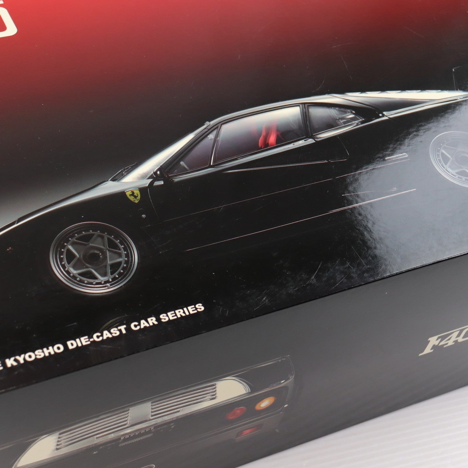【中古即納】[MDL] 1/12 FERRARI(フェラーリ) F40(ブラック) 完成品 ミニカー(08602BK) 京商(20091031)