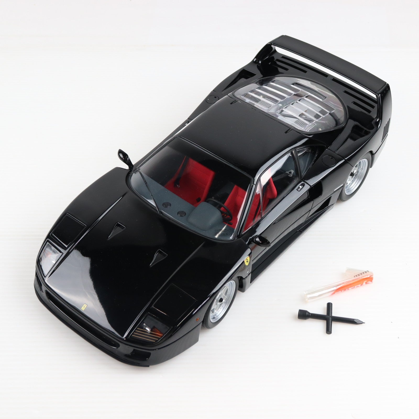 【中古即納】[MDL] 1/12 FERRARI(フェラーリ) F40(ブラック) 完成品 ミニカー(08602BK) 京商(20091031)