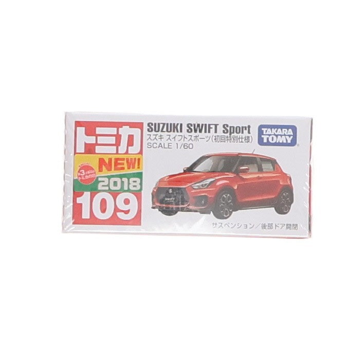 【中古即納】[MDL] トミカ No.109 1/60 スズキ スイフトスポーツ 初回特別仕様(レッド) 完成品 ミニカー タカラトミー(20180721)