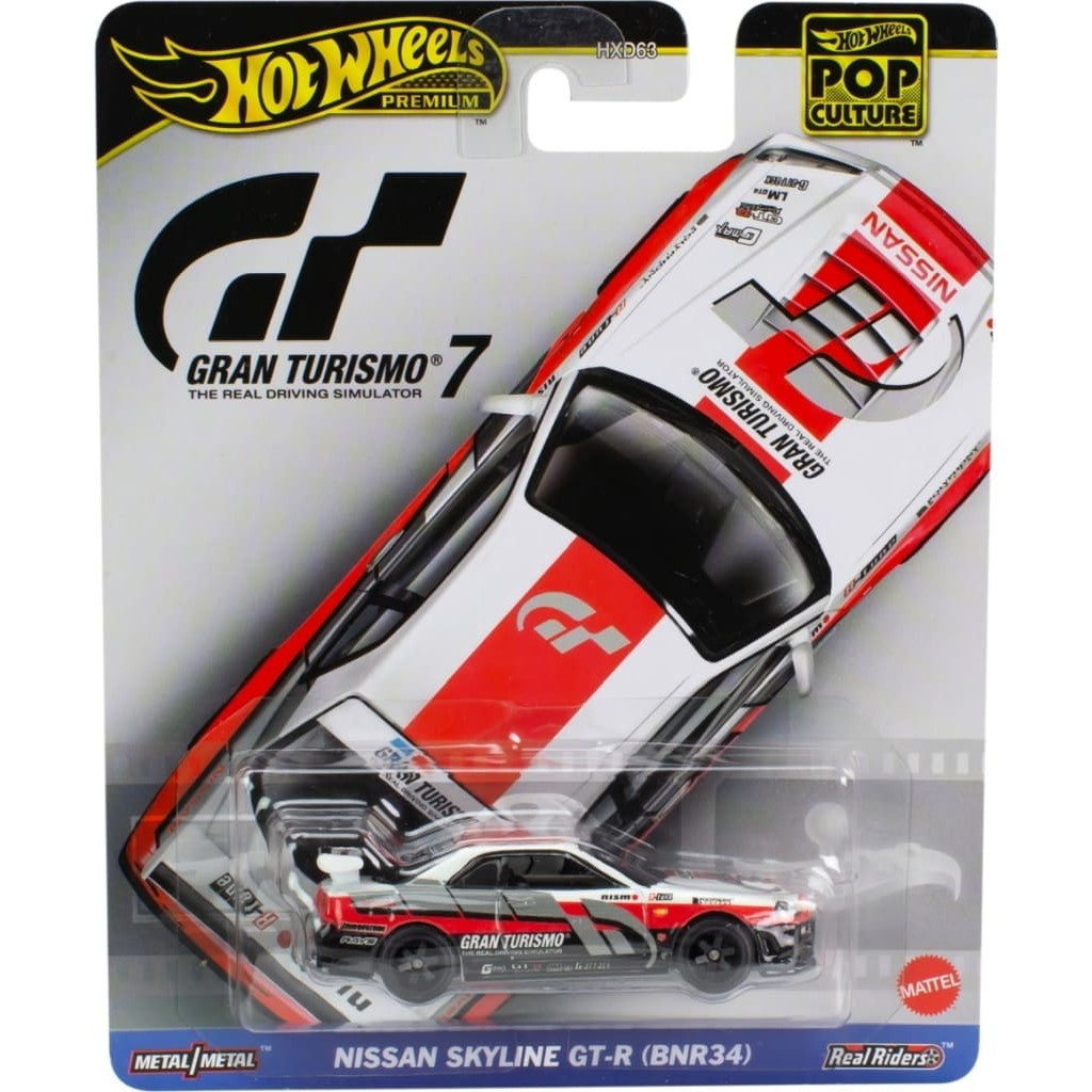 【中古即納】[MDL] Hot Wheels(ホットウィール) ポップカルチャー 1/64 グランツーリスモ - 日産スカイラインGT-R(BNR34) 完成品 ミニカー(HKC28-9866) マテル(20240620)