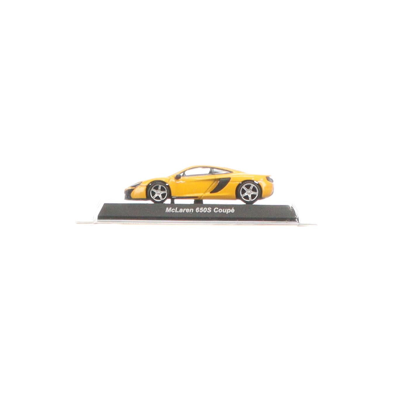 【中古即納】[MDL] J賞 McLaren 650S Coupe(マクラーレン650Sクーペ)(イエロー) KYOSHOミニカーくじ 1/64 ミニカー プライズ サークルK・サンクス限定 京商(20160105)