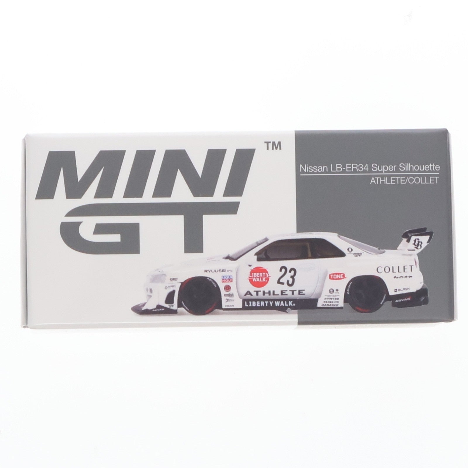 【中古即納】[MDL] ミニGTシリーズ 1/64 Nissan LB-ER34 Super Silhouette ATHLETE/COLLET(右ハンドル) 完成品 ミニカー(MGT01059-R) TSM(トゥルースケールミニチュアズ)(20251121)
