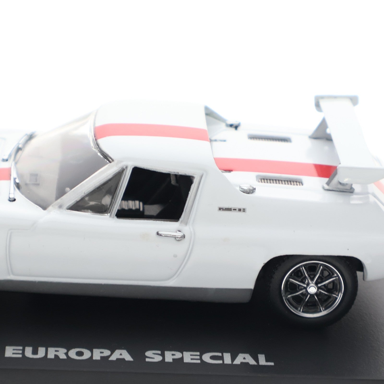 【中古即納】[MDL] 1/43 LOTUS EUROPA(ロータス ヨーロッパ) SPECIAL(ホワイト×レッド) サーキットの狼 完成品 ミニカー(03074W) 京商(20041231)