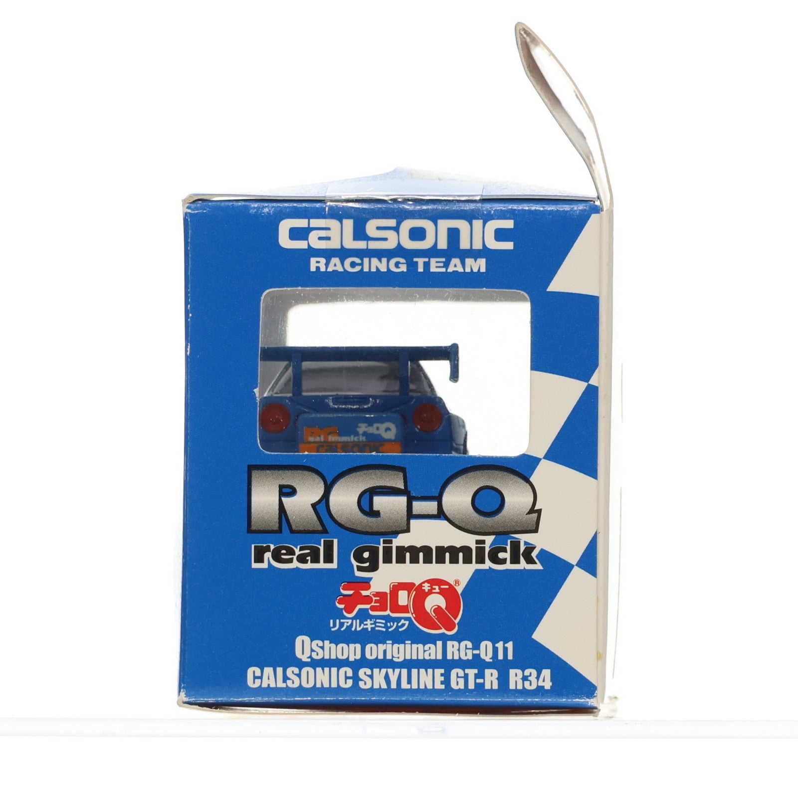 【中古即納】[MDL] Qショップ限定 リアルギミックチョロQ RG-Q11 カルソニック スカイライン GT-R R34(ブルー) 完成品 ミニカー(3238994) タカラ(20030710)