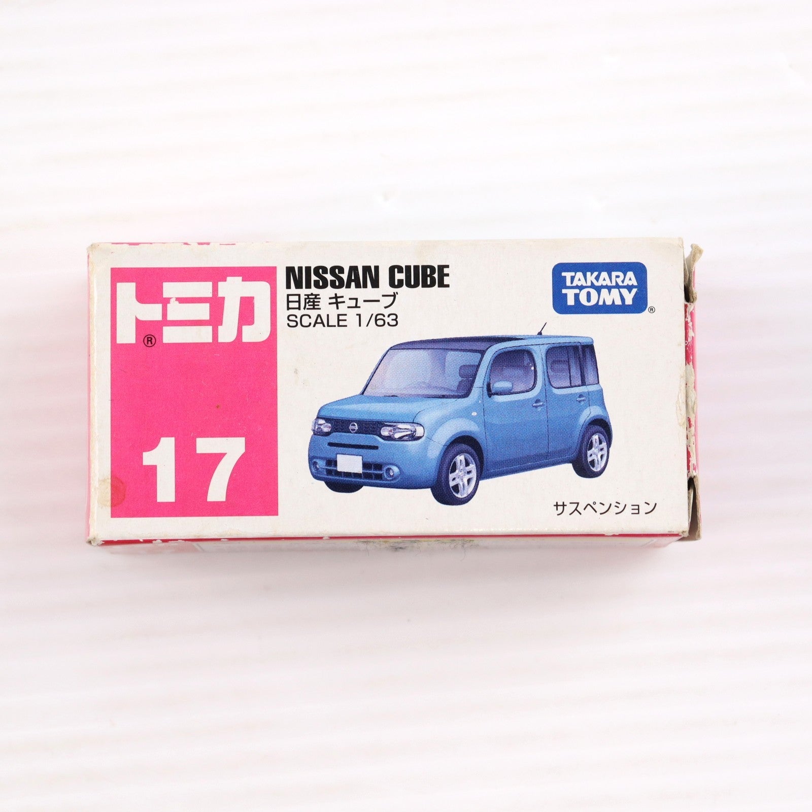 【中古即納】[MDL] トミカ No.17 1/63 日産 キューブ(ライトブルー×ブラック/赤箱) 完成品 ミニカー タカラトミー(20081231)