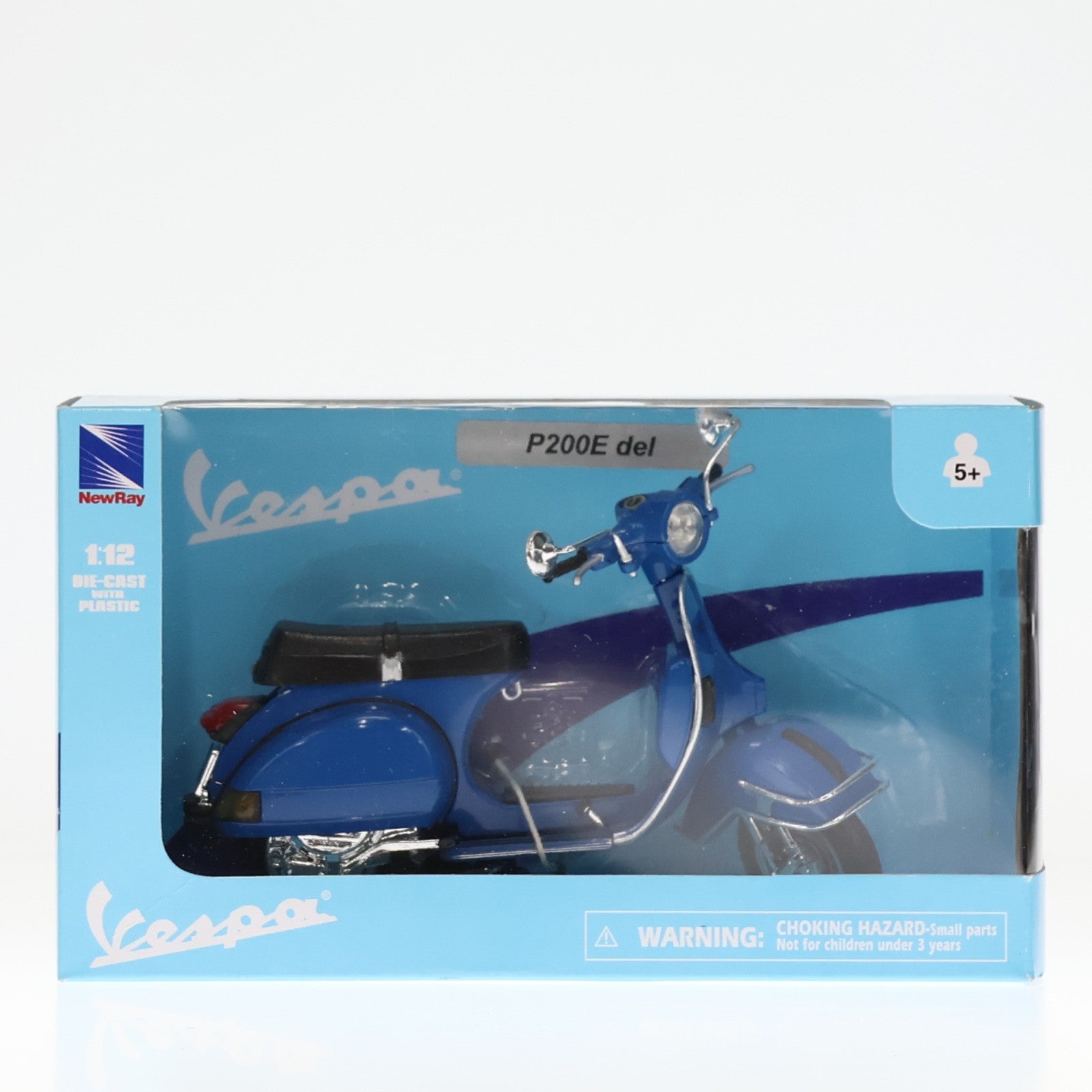 【中古即納】[MDL] 1/12 VESPA P200E 1978(ブルー) 完成品 ミニカー NewRay(ニューレイ)(19991231)
