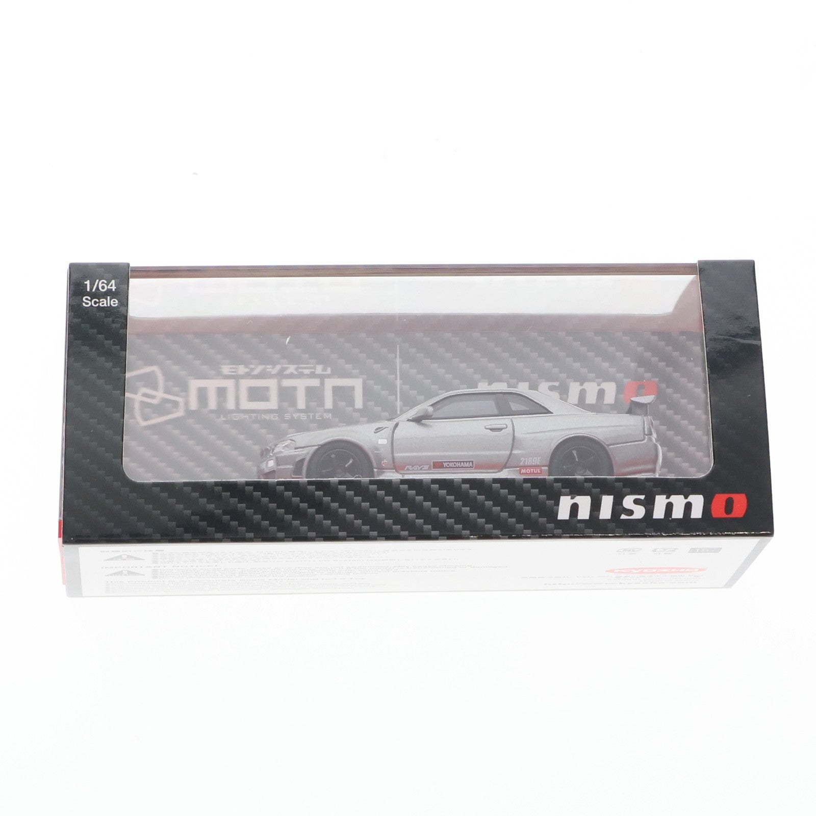 【中古即納】[MDL] MOTNシリーズ 1/64 日産 スカイライン R34 GT-R ニスモ CRS Ver. LED搭載(グレー) 完成品 ミニカー(K07130LGR) 京商(20250601)