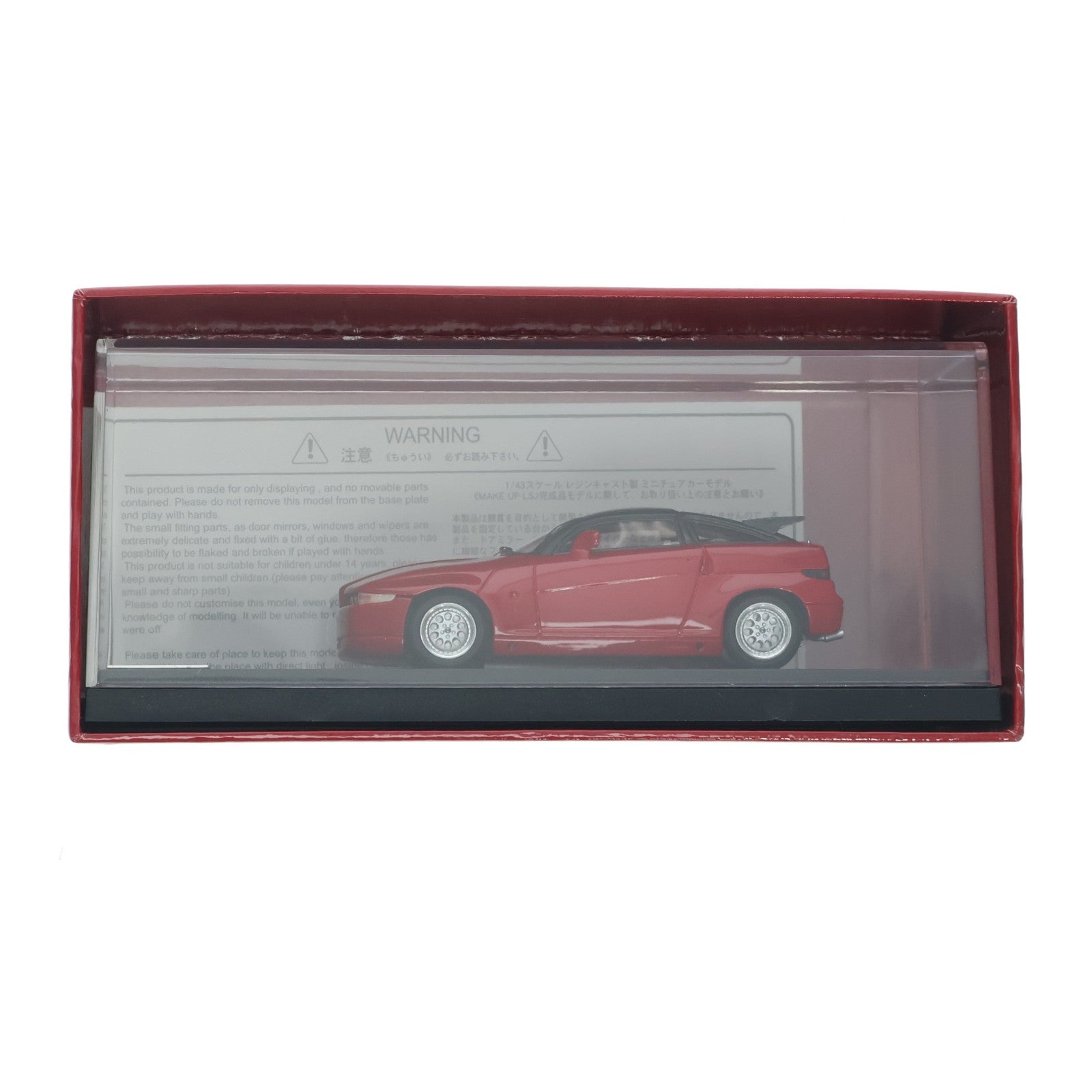 【中古即納】[MDL] 1/43 アルファロメオ SZ ES30 1989(レッド) 完成品 ミニカー(LSJ002A) Make Up(メイクアップ)(20101231)