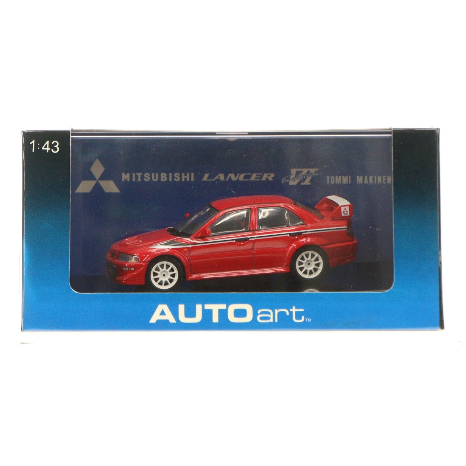 【中古即納】[MDL] 1/43 MITSUBISHI LANCER EVOLUTION(三菱 ランサーエボリューション) VI TOMMI MAKINEN EDITION(レッド) 完成品 ミニカー(57156) AUTOart(オートアート)(19991231)