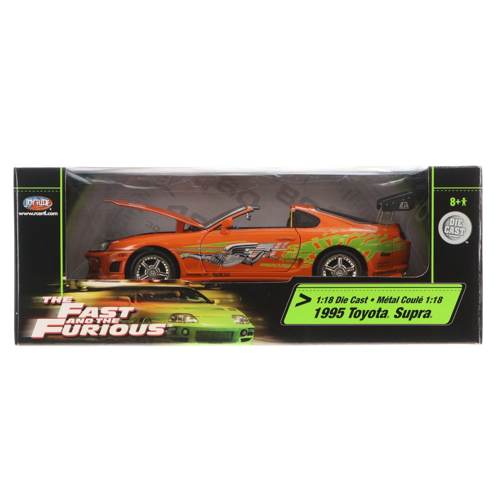 【中古即納】[MDL] 1/18 1995 Toyota Supra(スープラ) ワイルド・スピード 完成品 ミニカー JOYRIDE(ジョイライド)(20031231)