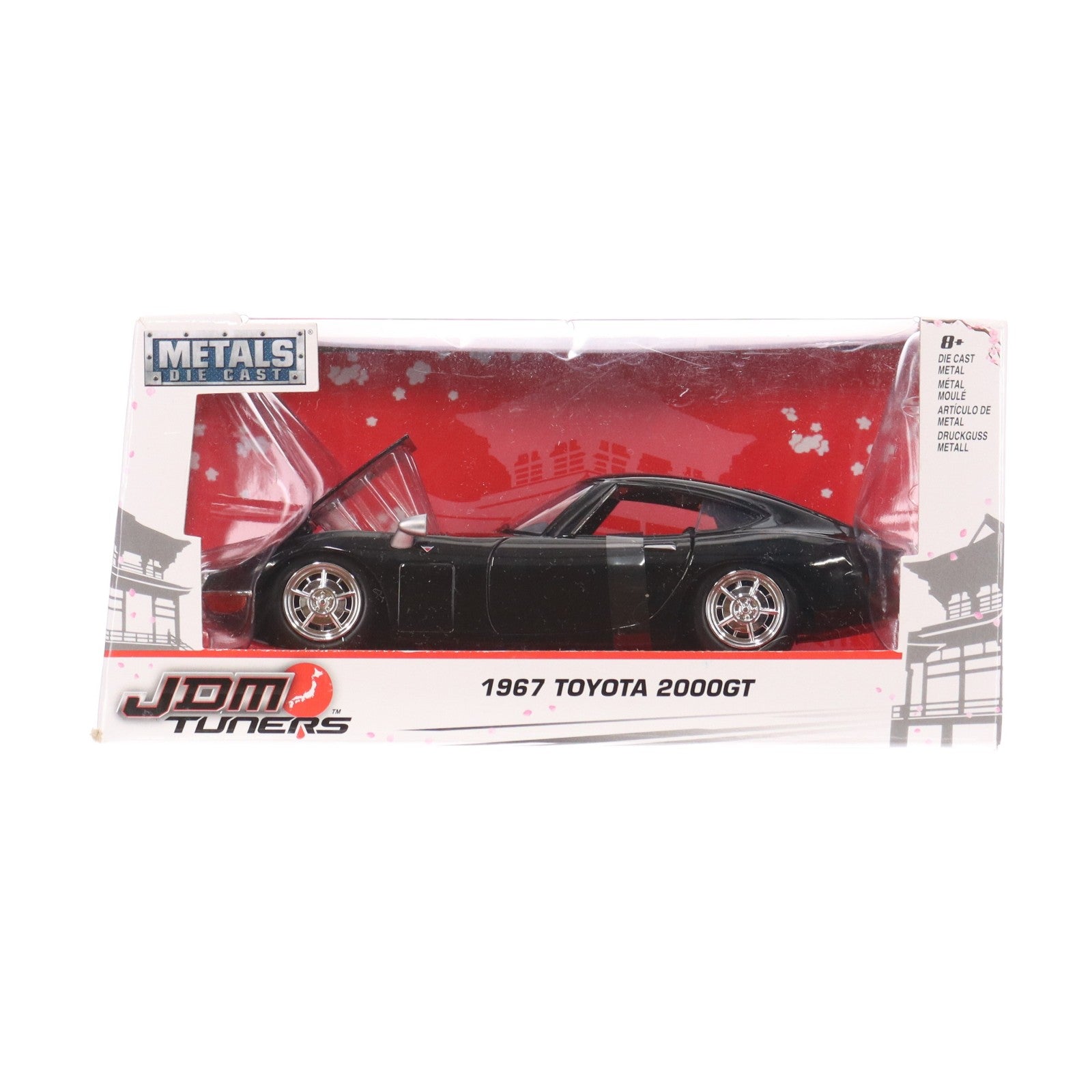 【中古即納】[MDL] JDM TUNERS 1/24 1967 トヨタ 2000GT(ブラック) 完成品 ミニカー(JAD30447BK)(海外流通版) Jada Toys(ジャダトイズ)(20181231)