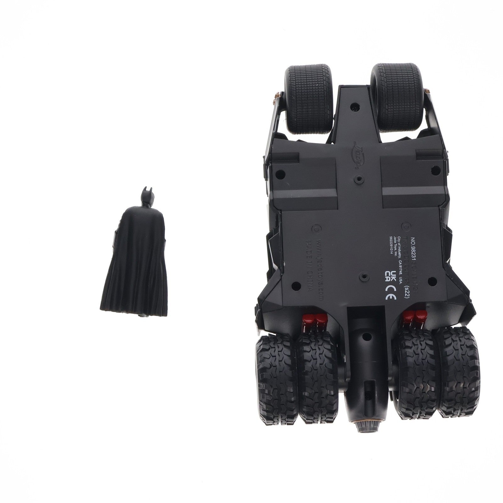 【中古即納】[MDL] 1/24 バットモービル(ダークナイト) バットマンフィギュア付 The Dark Knight(ダークナイト) 完成品 ミニカー(JADA98261) Jada Toys(ジャダトイズ)(20201001)