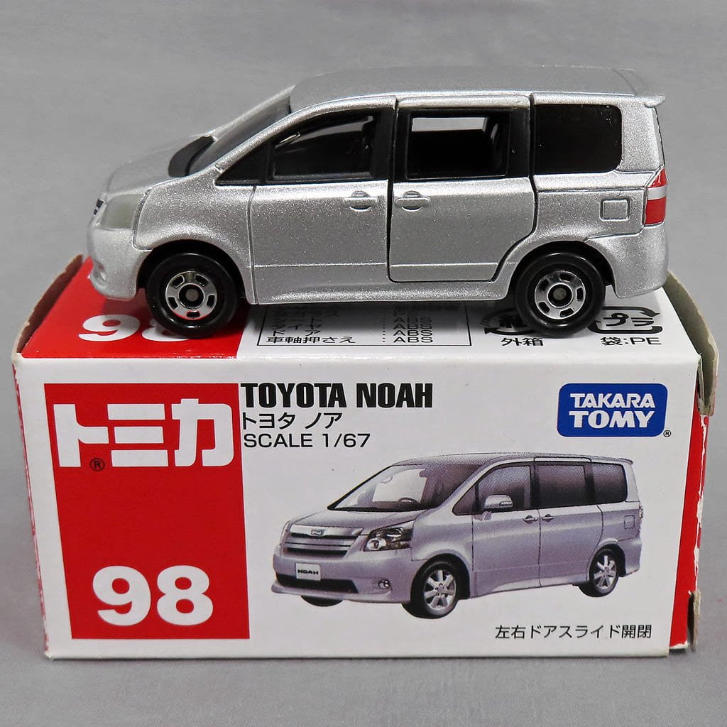 【中古即納】[MDL] トミカ No.98 1/67 トヨタ ノア(シルバー/ベトナム製/赤箱) 完成品 ミニカー タカラトミー(19991231)