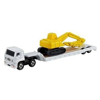 【中古即納】[MDL] トミカ No.137 いすず ギガ 低床トレーラー(ホワイト×ブラウン×ブラック) 完成品 ミニカー タカラトミー(19991231)