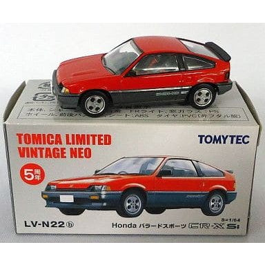 【中古即納】[MDL] トミカリミテッドヴィンテージ NEO LV-N22b 1/64 Honda バラードスポーツ CR-X Si (赤/黒) 完成品 ミニカー(222132) TOMYTEC(トミーテック)(20091031)