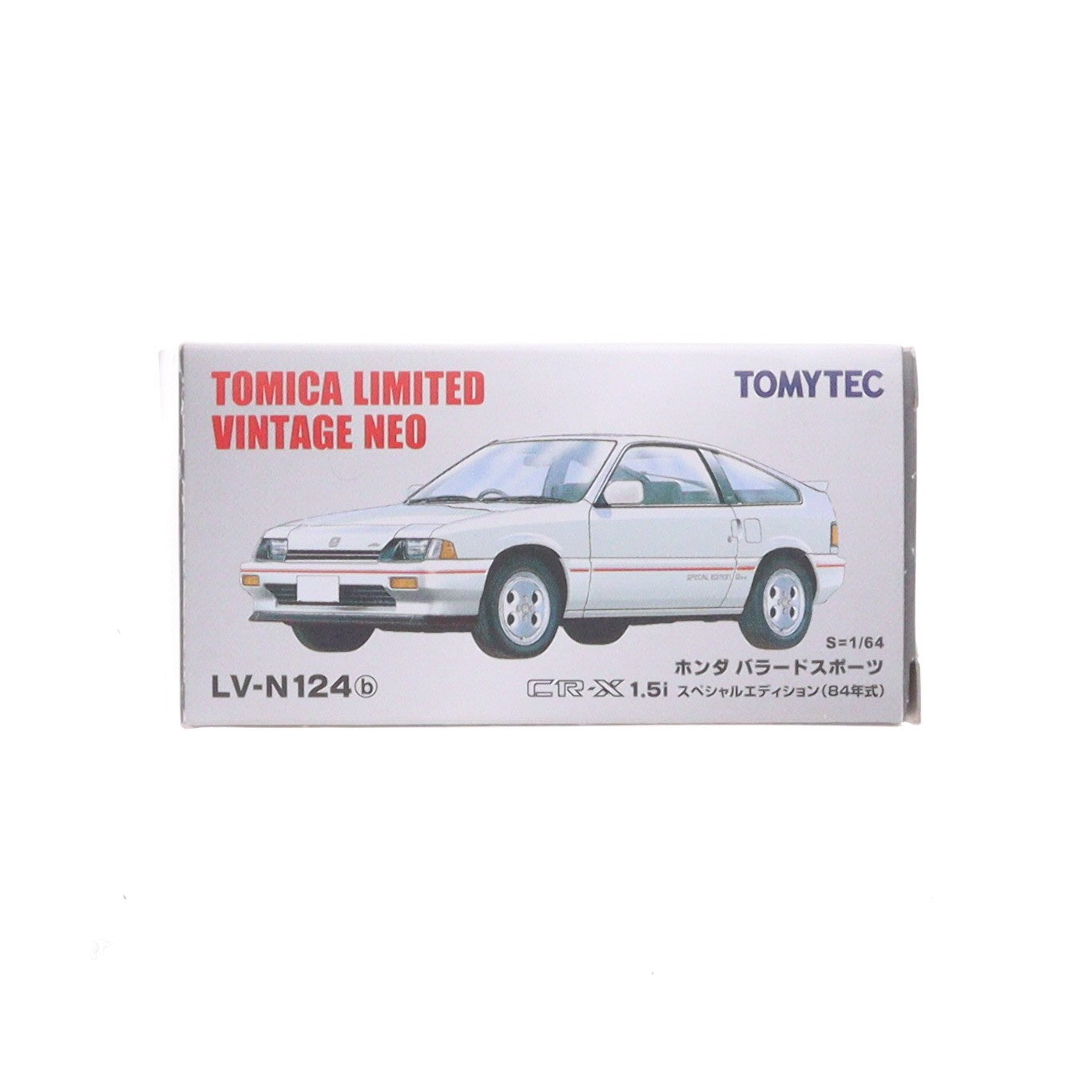 【中古即納】[MDL] トミカリミテッドヴィンテージ LV-N124b 1/64 Honda バラードスポーツ CR-X 1.5i スペシャルエディション(白) 完成品 ミニカー(279884) TOMYTEC(トミーテック)(20160528)