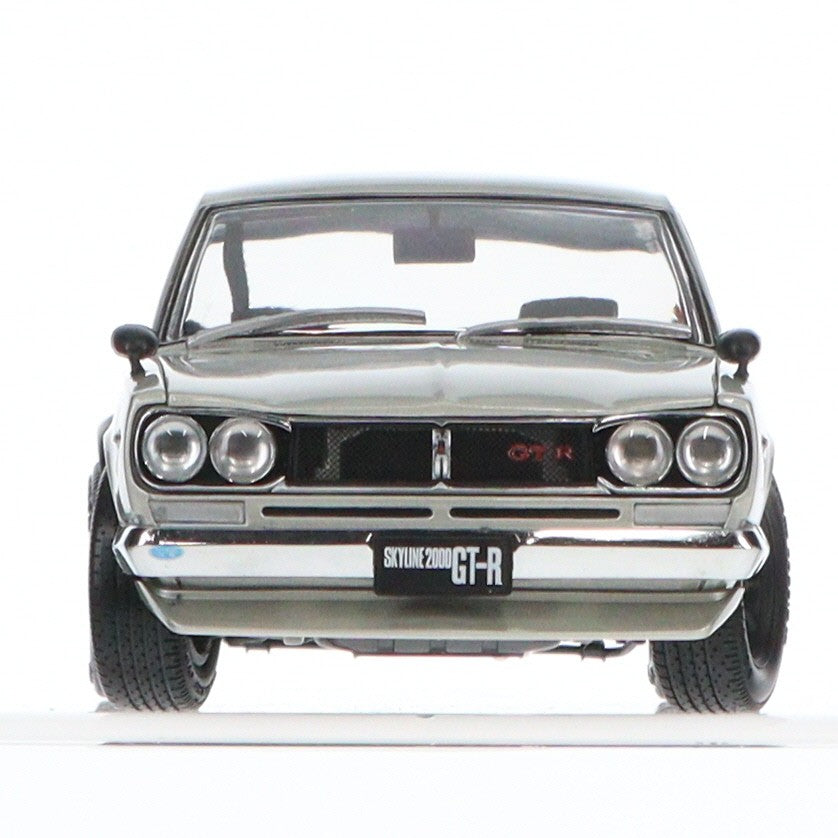 【中古即納】[MDL] 1/18 NISSAN スカイライン 2000GT-R with Fスポイラー/RSワタナベ(シルバー) 完成品 ミニカー(KS08128S) 京商(20140629)