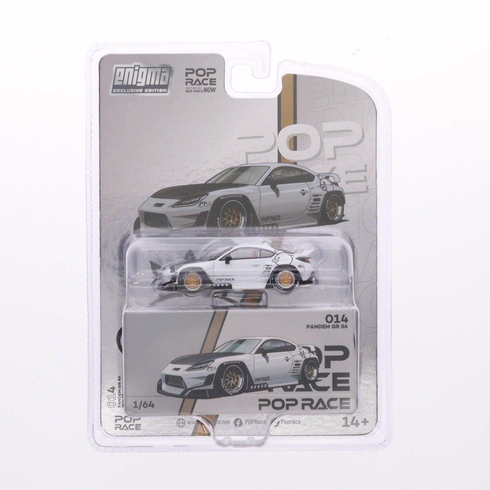 【中古即納】[MDL] 1/64 PANDEM(パンデム) GR86(クリスタルホワイトパール) 完成品 ミニカー(PRE0014) POP RACE(ポップレース)/Enigma(エニグマ)(20251206)