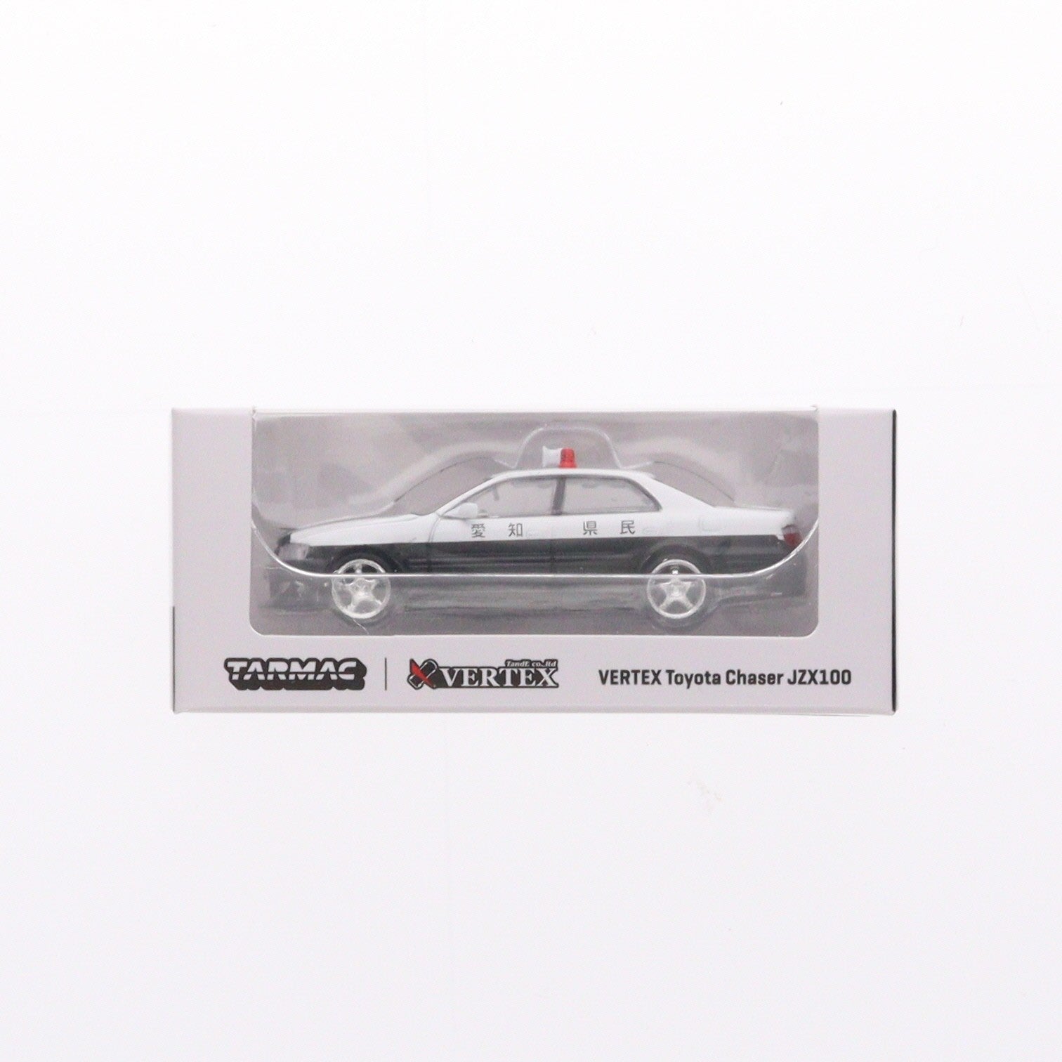 【中古即納】[MDL] 1/64 VERTEX Toyota Chaser(チェイサー) JZX100(ブラック×ホワイト) 完成品 ミニカー(T64G-007-BW) Tarmac Works(ターマックワークス)(20230122)