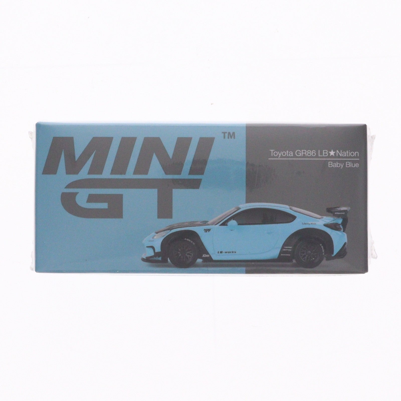 【中古即納】[MDL] ミニGTシリーズ 1/64 Toyota GR86 LB★Nation 右ハンドル(ベイビーブルー) 完成品 ミニカー(MGT00873-R) TSM(トゥルースケールミニチュアズ)(20250619)