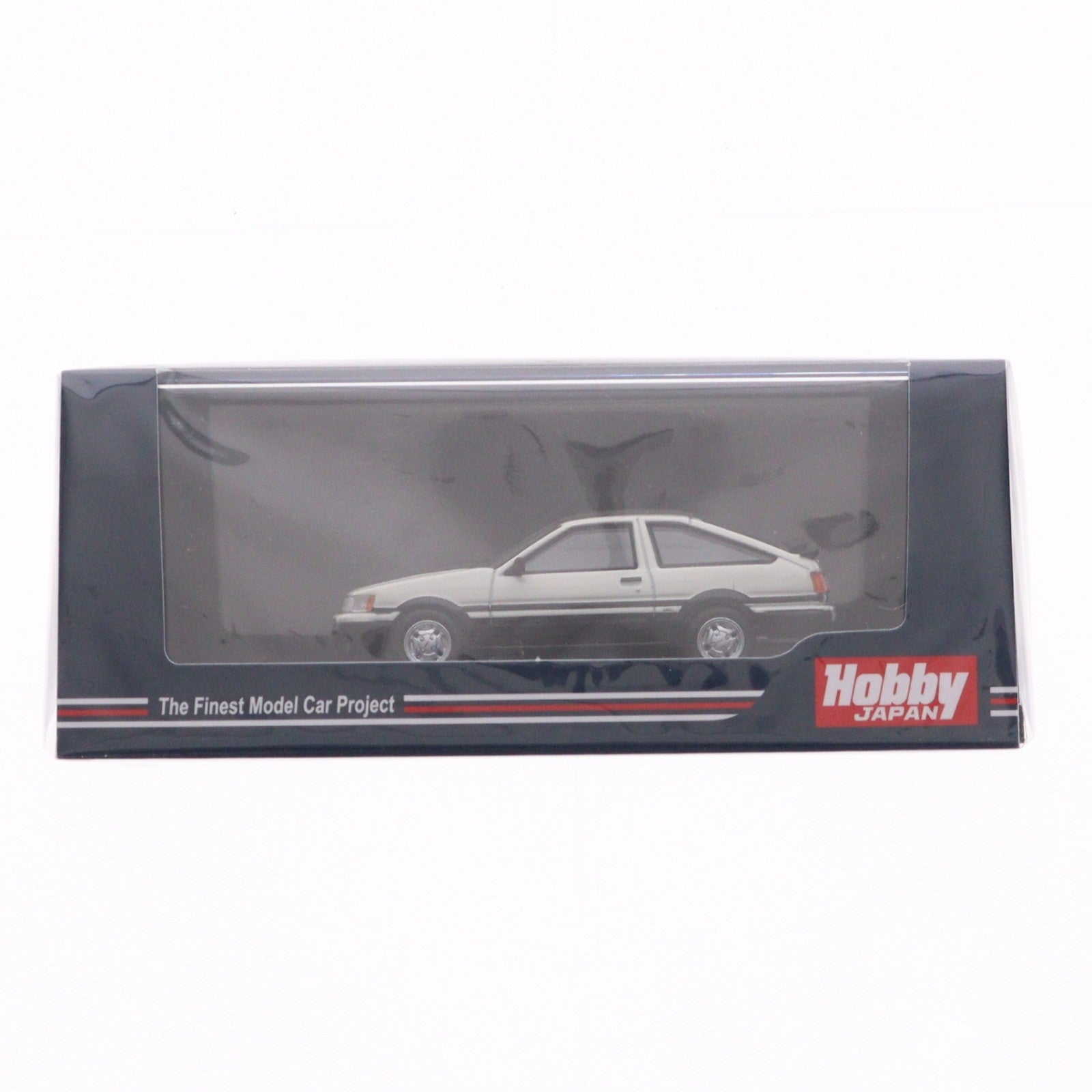 【中古即納】[MDL] 1/64 トヨタ カローラ レビン AE86 3ドア GT APEX 白/黒ツートン 完成品 ミニカー(HJ641037AWK) ホビージャパン(20220729)