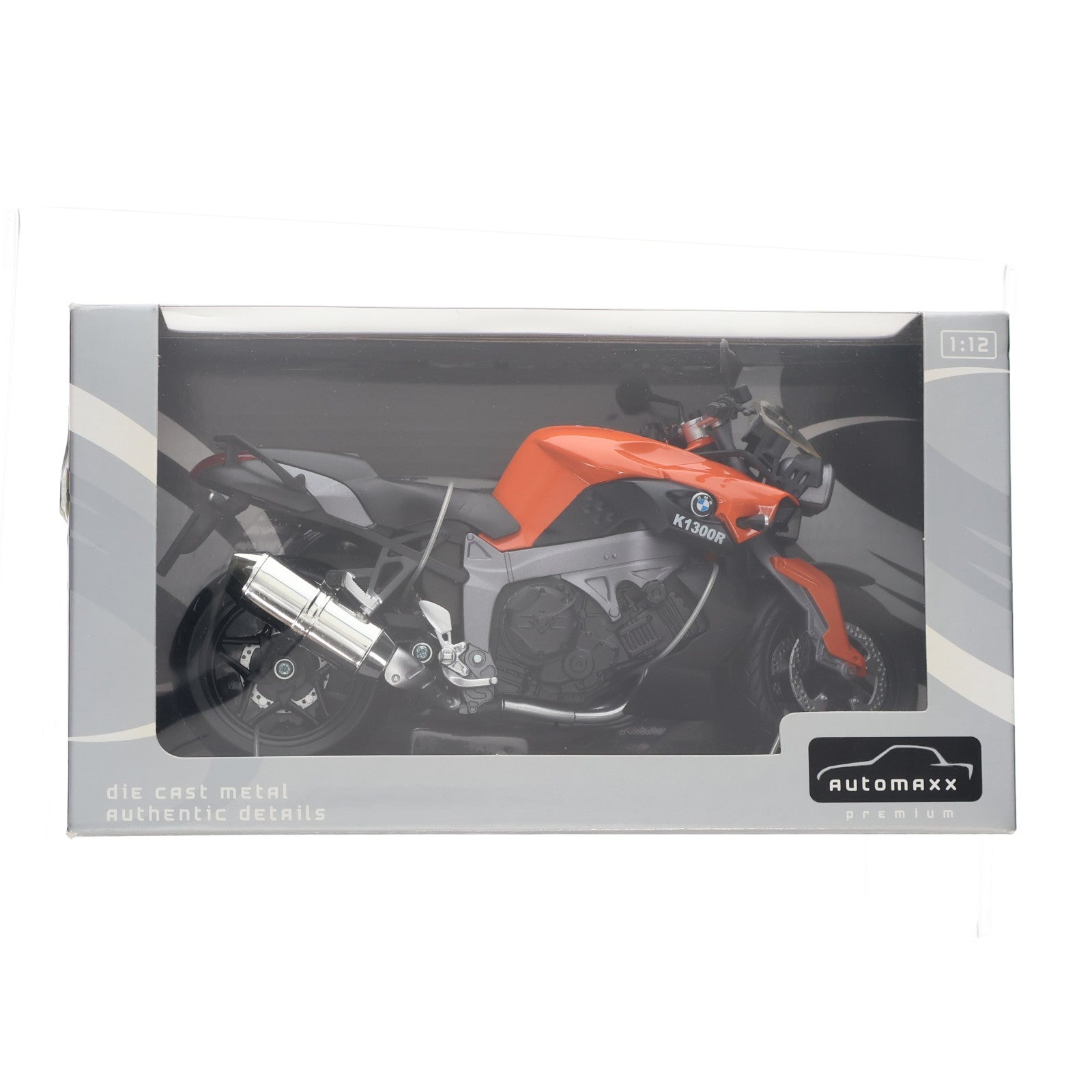【中古即納】[MDL] 1/12 BMW K1300R(オレンジ) 完成品 ミニカー アオシマ(20110809)