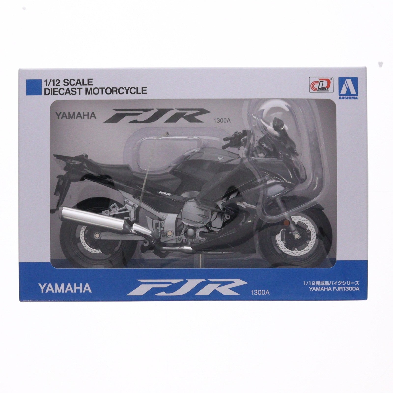 【中古即納】[MDL] 1/12 完成品バイクシリーズ YAMAHA(ヤマハ) FJR1300A ダークグレーメタリックN 完成品 ミニカー(106808) スカイネット/アオシマ(20200715)