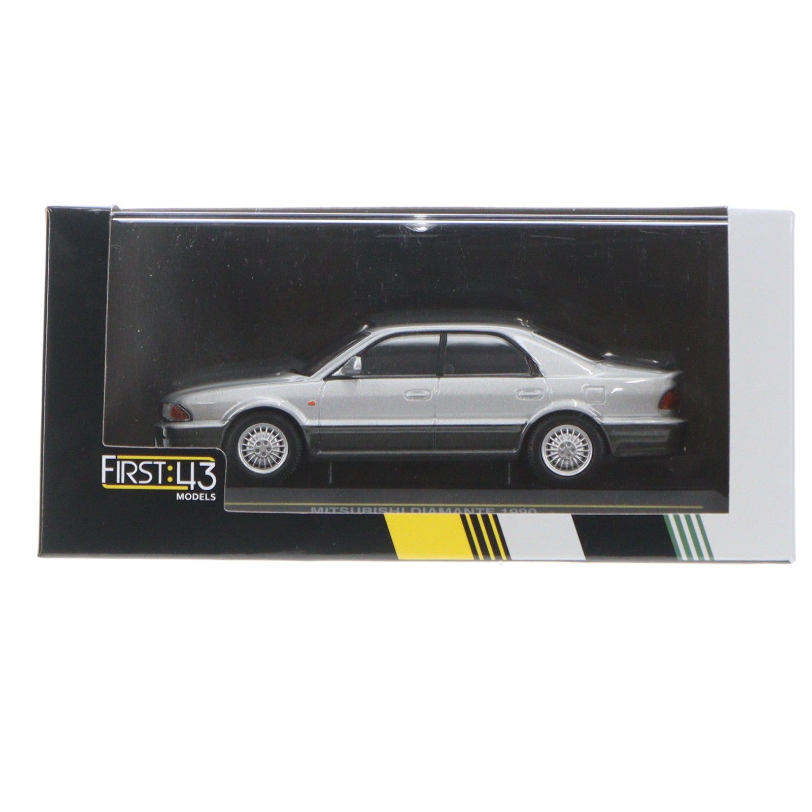 【中古即納】[MDL] 1/43 三菱 ディアマンテ 1990(シルバー×グレー) 完成品 ミニカー(F43-056) First43(ファースト43)(20170311)
