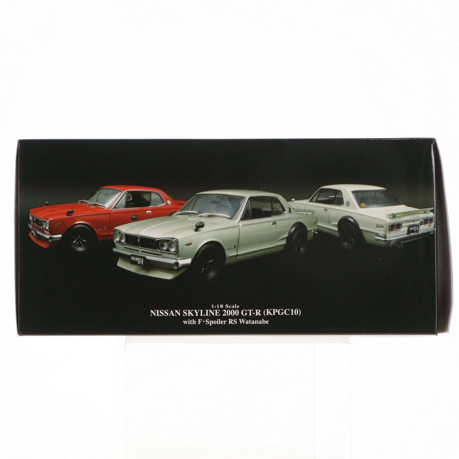 【中古即納】[MDL] 1/18 NISSAN スカイライン 2000GT-R with Fスポイラー/RSワタナベ(シルバー) 完成品 ミニカー(KS08128S) 京商(20140629)