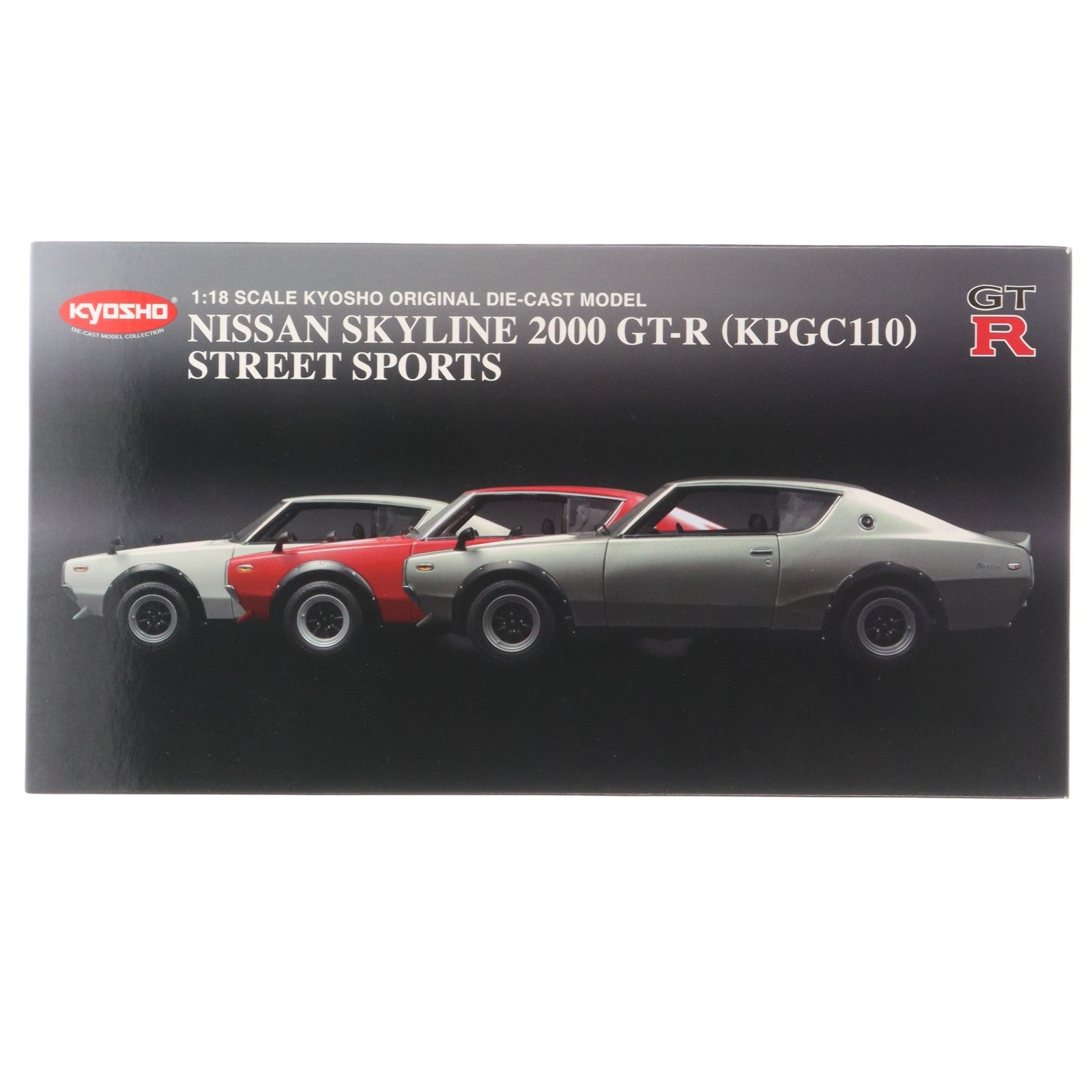 【中古即納】[MDL] 1/18 日産スカイライン GT-R ケン&メリー Fスポイラー・RSワタナベホイル ホワイト 完成品 ミニカー(K08254W) 京商(20150227)
