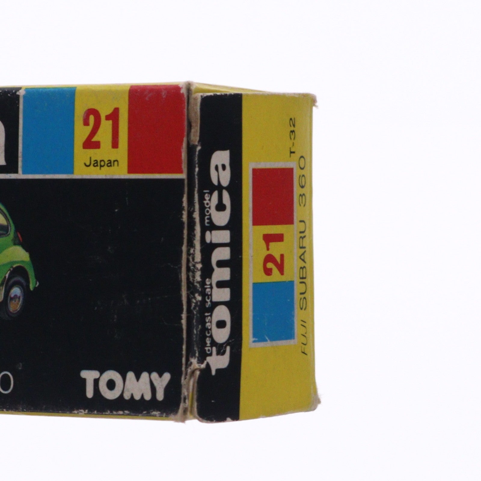 【中古即納】[MDL] トミカ No.21 1/50 富士重工 スバル 360(イエロー×レッド/黒箱/日本製) 完成品 ミニカー トミー(19991231)