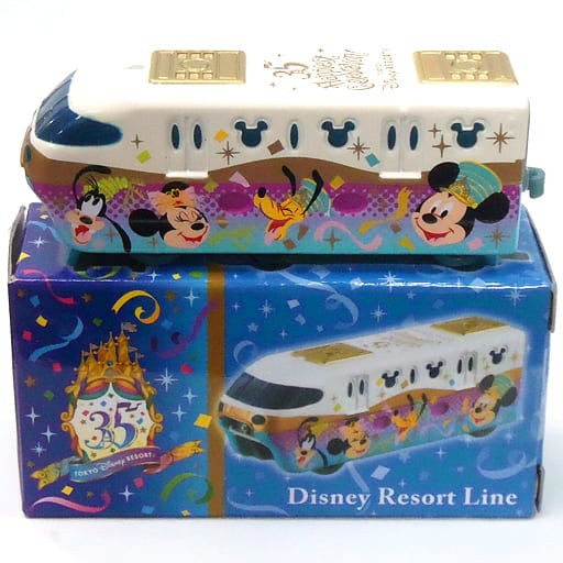【中古即納】[MDL] 東京ディズニーリゾート限定 トミカ ディズニービークルコレクション ディズニーリゾートライン 東京ディズニーリゾート35周年記念ver.(ホワイト×パープル×スカイブルー) 完成品 ミニカー タカラトミー(20180415)
