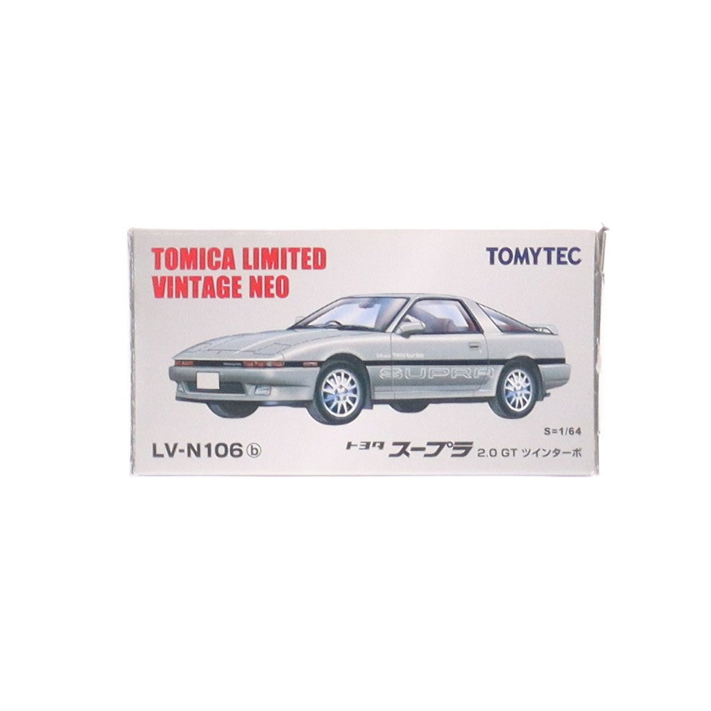 【中古即納】[MDL] トミカリミテッドヴィンテージ NEO 1/64 TLV-N106b スープラ 2.0GT ツインターボ (シルバー) 完成品 ミニカー(276494) TOMYTEC(トミーテック)(20150613)