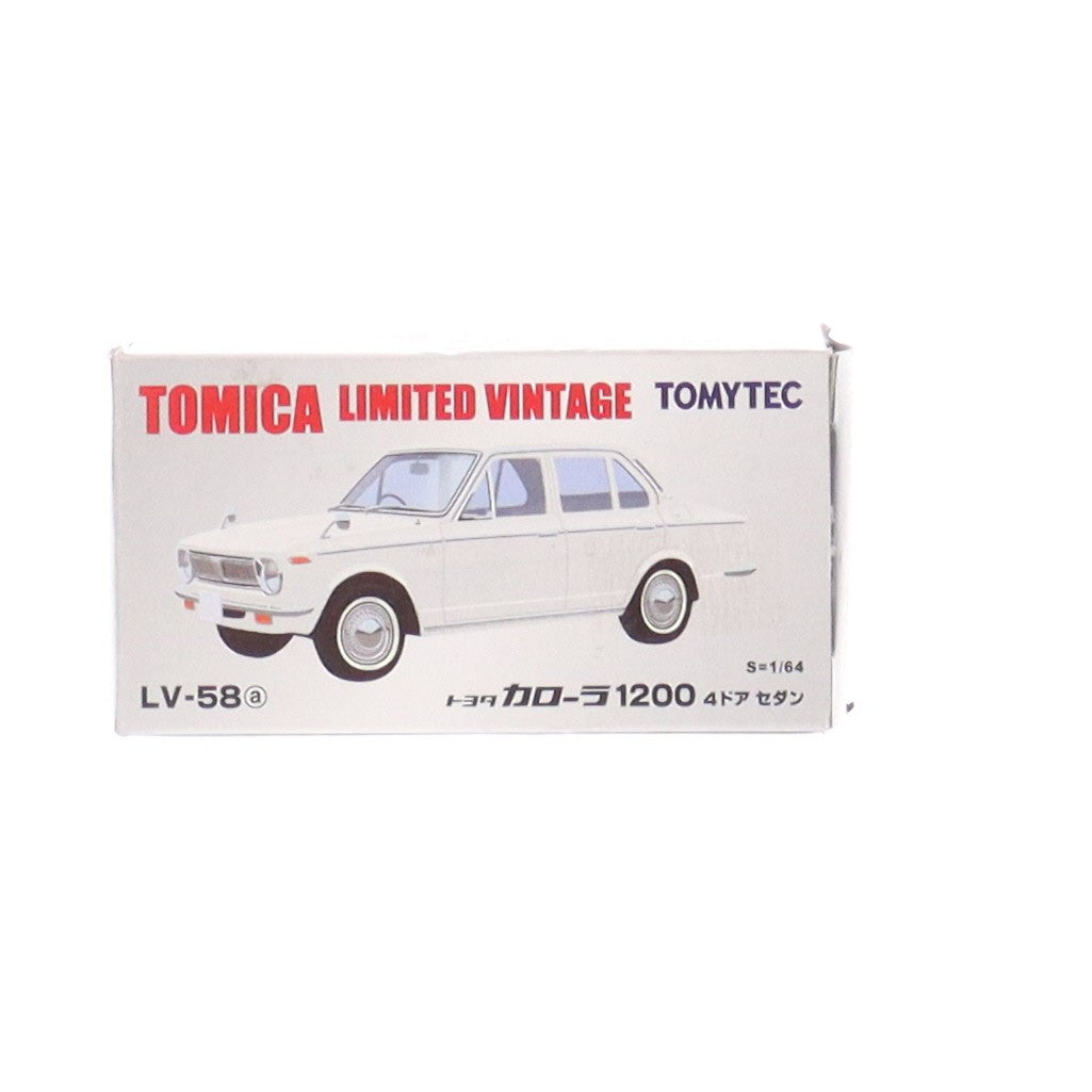【中古即納】[MDL] トミカリミテッドヴィンテージ 1/64 TLV-58a トヨタ カローラ 1200 4ドアセダン(ホワイト) 完成品 ミニカー(214519) TOMYTEC(トミーテック)(20080331)
