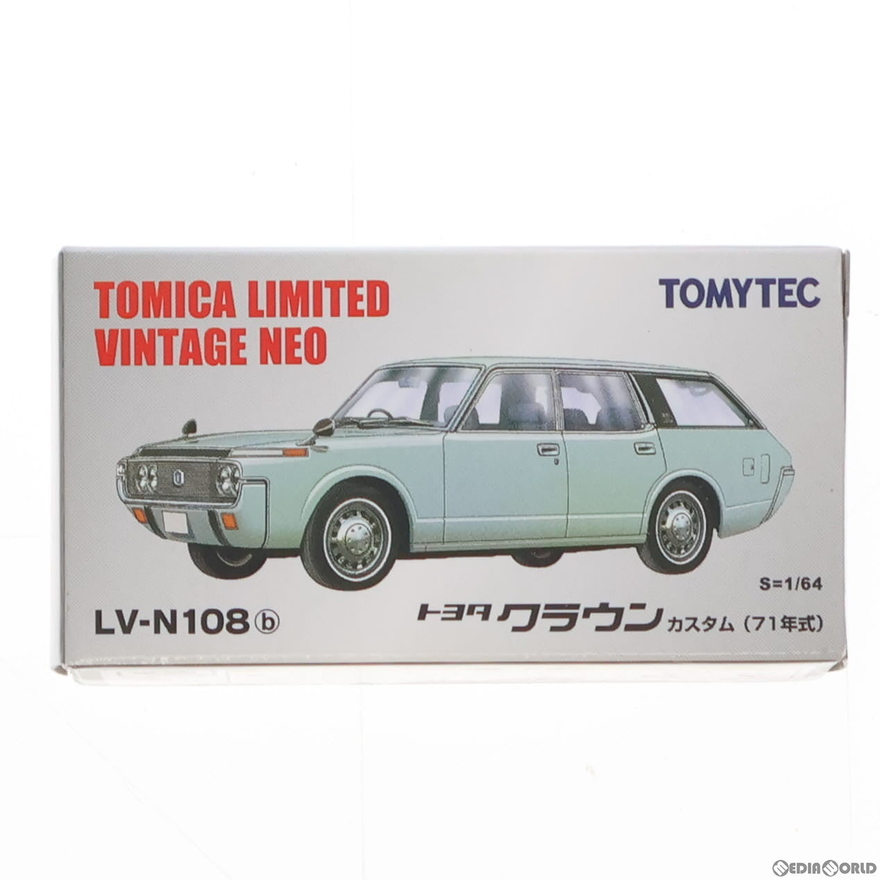 【中古即納】[MDL] トミカリミテッドヴィンテージ NEO 1/64 TLV-N108b クラウンカスタム (ライトブルー) 完成品 ミニカー(276906) TOMYTEC(トミーテック)(20150808)