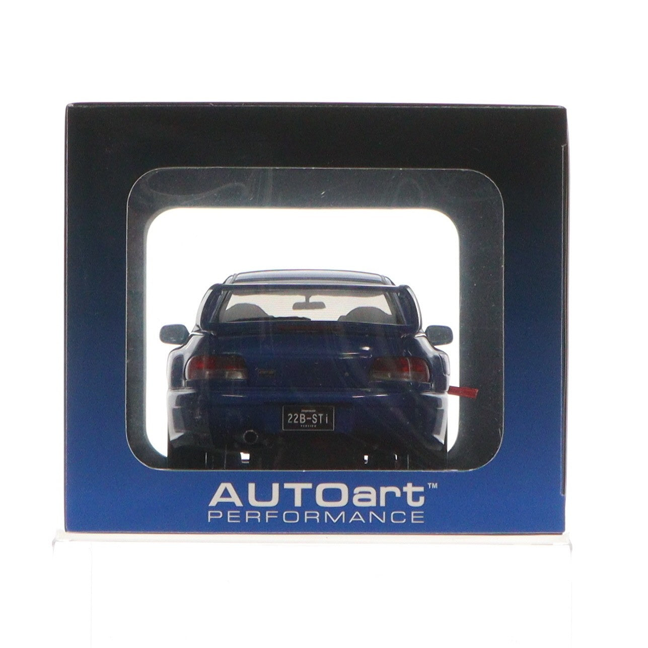 【中古即納】[MDL] PERFORMANCE 1/18 SUBARU IMPREZA(スバル インプレッサ) 22B STi VERSION(ブルー) 完成品 ミニカー(78602) AUTOart(オートアート)(20151108)