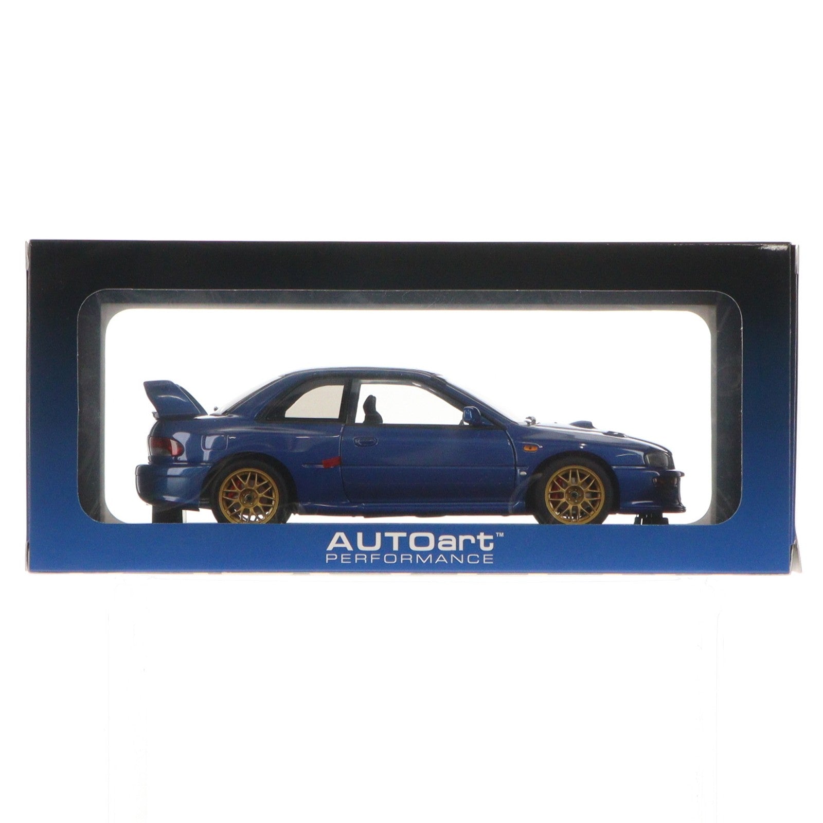 【中古即納】[MDL] PERFORMANCE 1/18 SUBARU IMPREZA(スバル インプレッサ) 22B STi VERSION(ブルー) 完成品 ミニカー(78602) AUTOart(オートアート)(20151108)