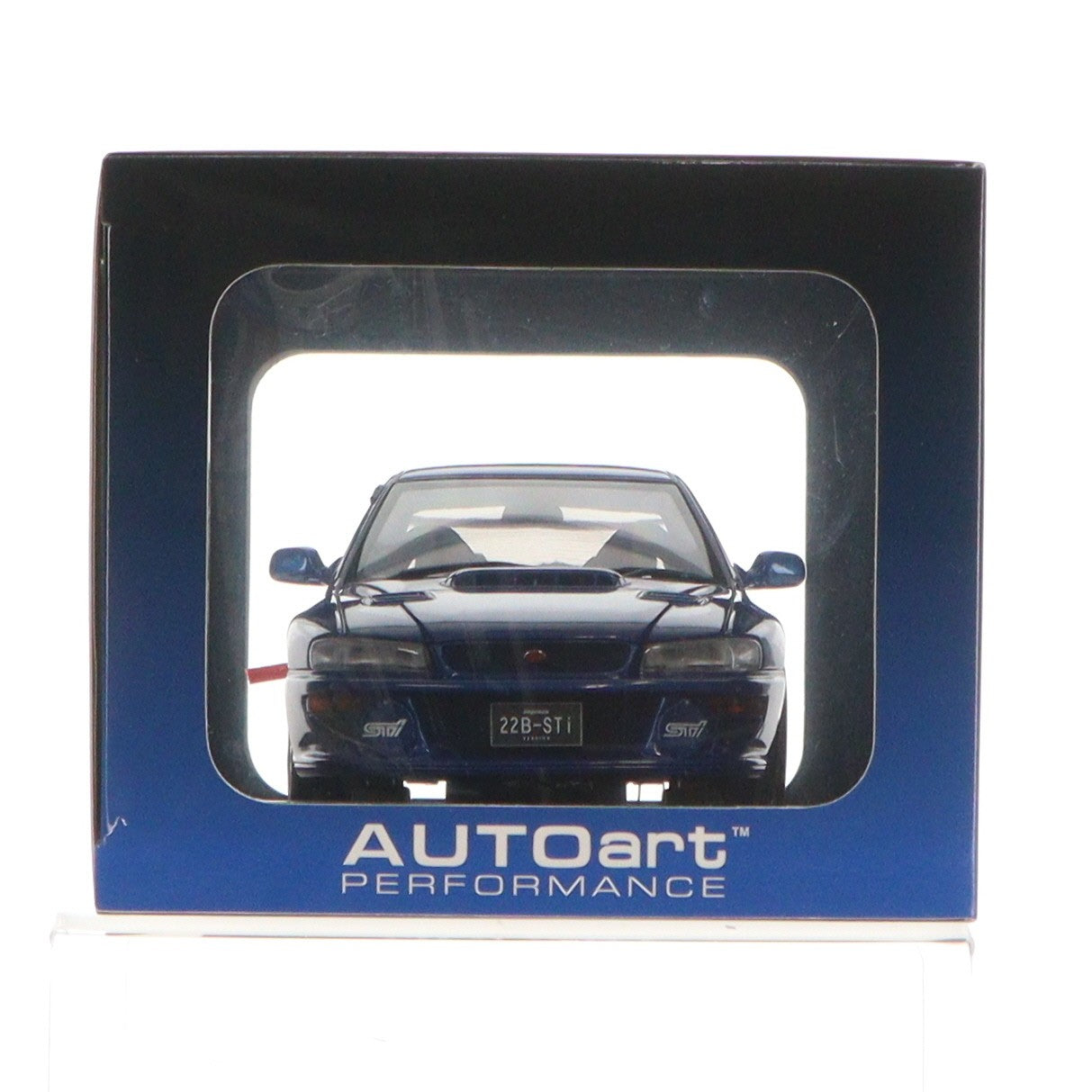 【中古即納】[MDL] PERFORMANCE 1/18 SUBARU IMPREZA(スバル インプレッサ) 22B STi VERSION(ブルー) 完成品 ミニカー(78602) AUTOart(オートアート)(20151108)