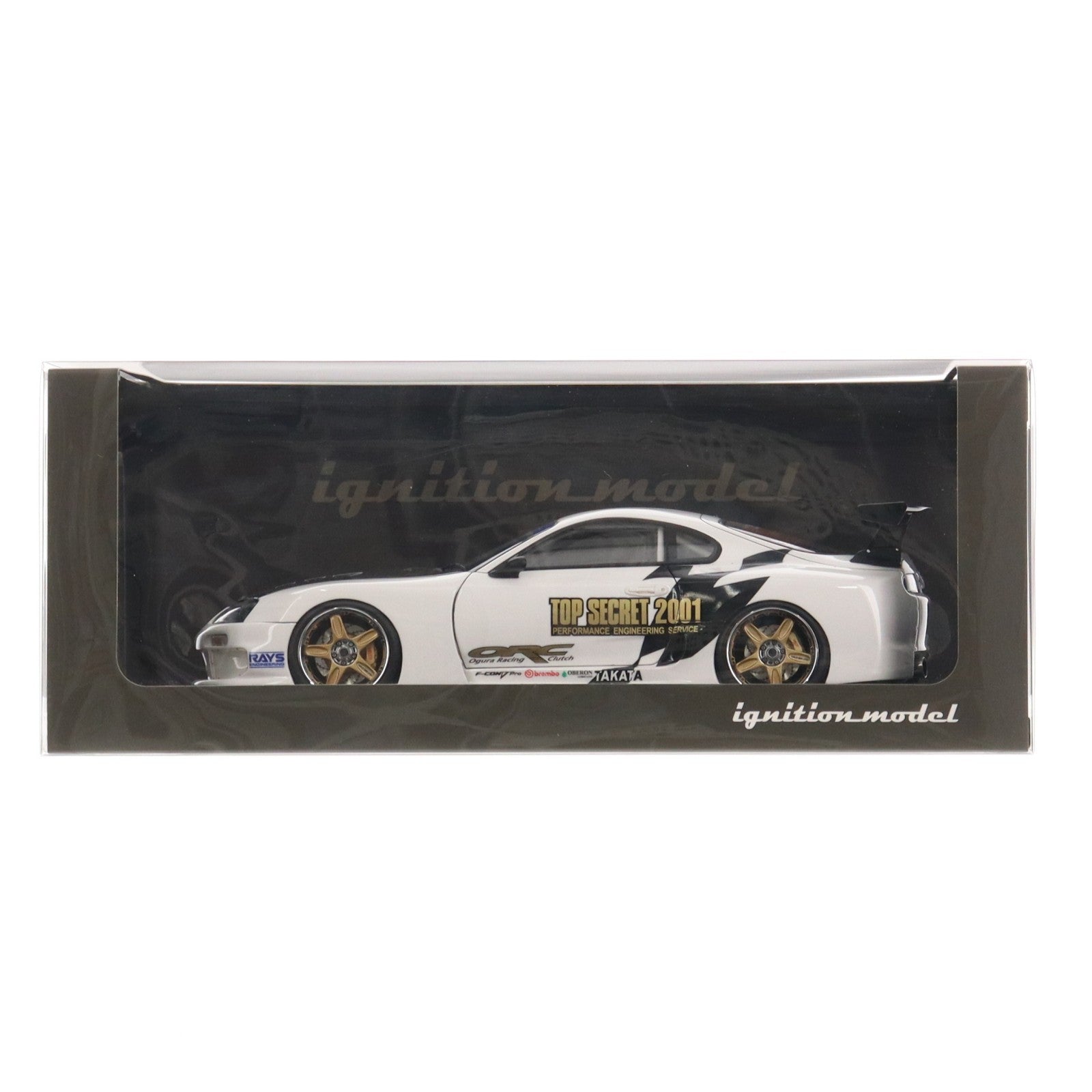 【中古即納】[MDL] 1/18 TOP SECRET GT300 Supra(A80)(スープラ) White 完成品 ミニカー(IG3744) ignition model(イグニッションモデル)(20251018)