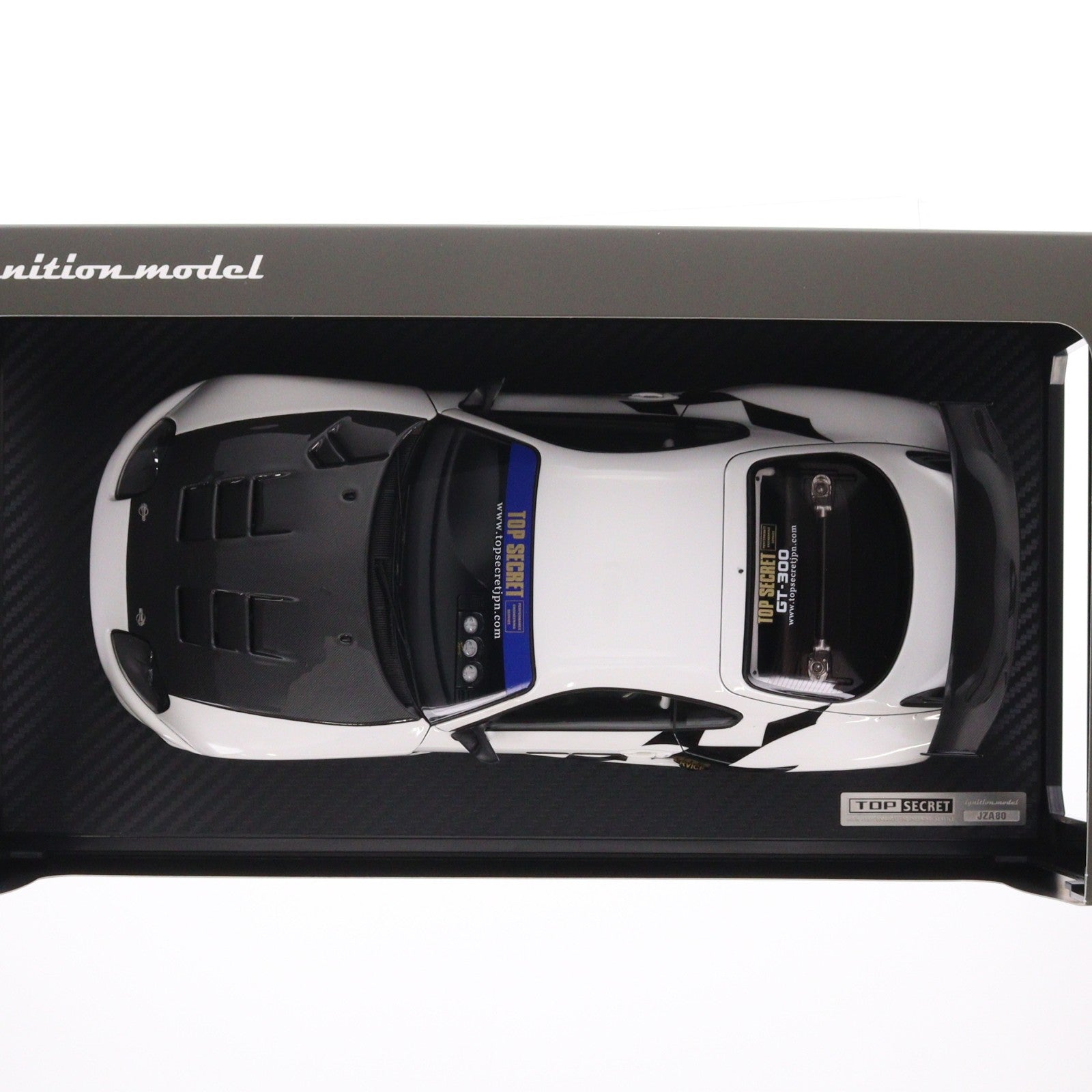 【中古即納】[MDL] 1/18 TOP SECRET GT300 Supra(A80)(スープラ) White 完成品 ミニカー(IG3744) ignition model(イグニッションモデル)(20251018)