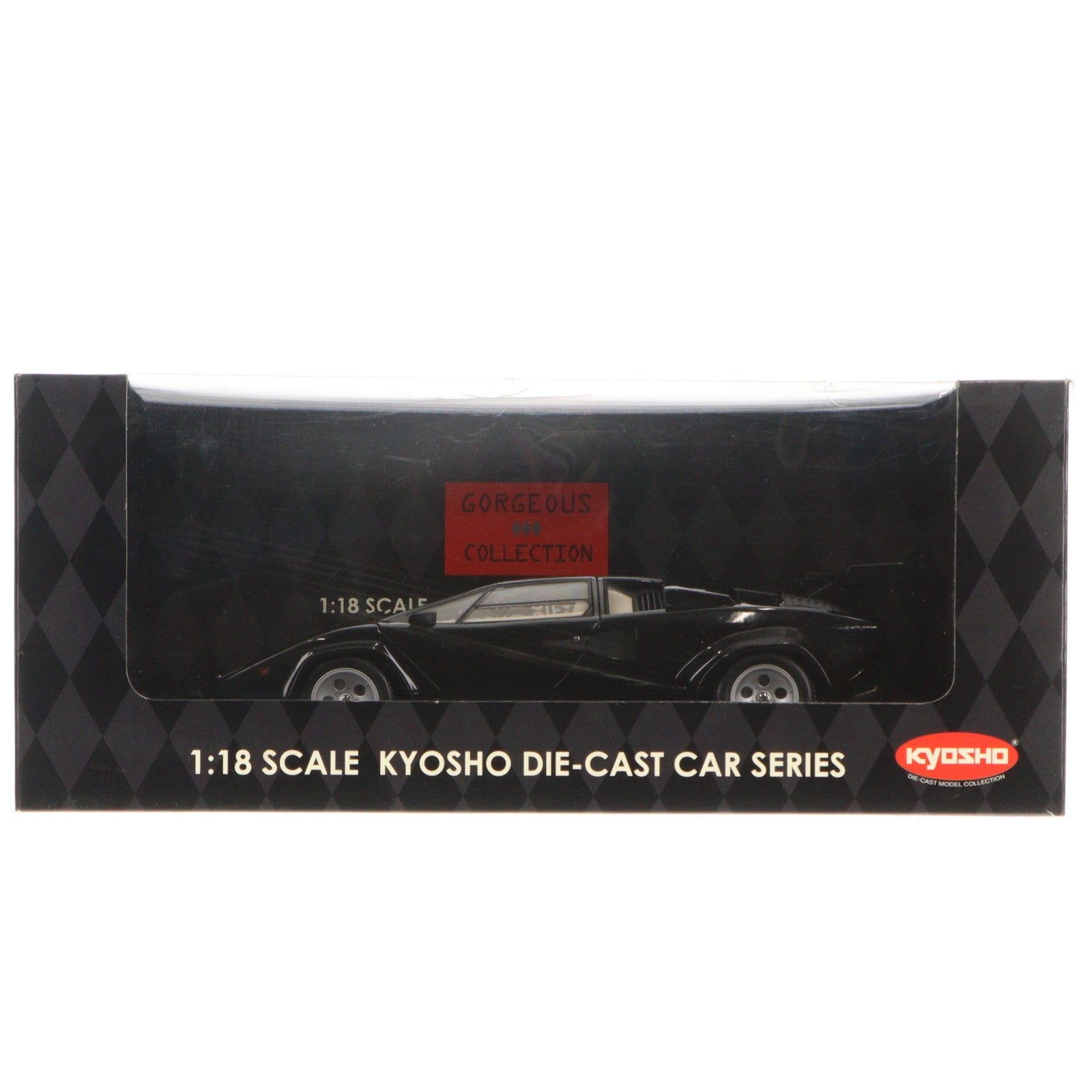 【中古即納】[MDL] GORGEOUS COLLECTION 1/18 ランボルギーニ カウンタック LP500(ブラック) 完成品 ミニカー(08322K) 京商(19991231)