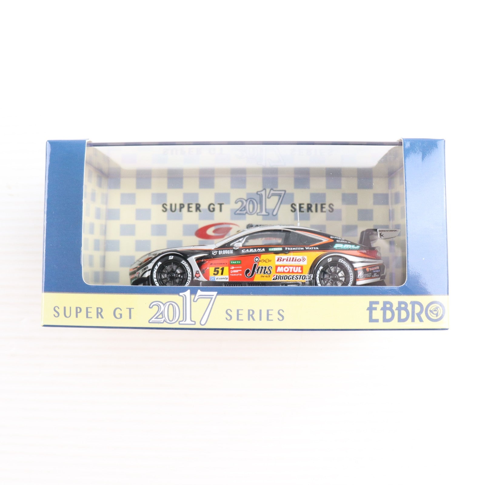 【中古即納】[MDL] 1/43 JMS P.MU LMcorsa RC F GT3 SUPER GT GT300 2017 #51 完成品 ミニカー(45536) EBBRO(エブロ)(20180621)
