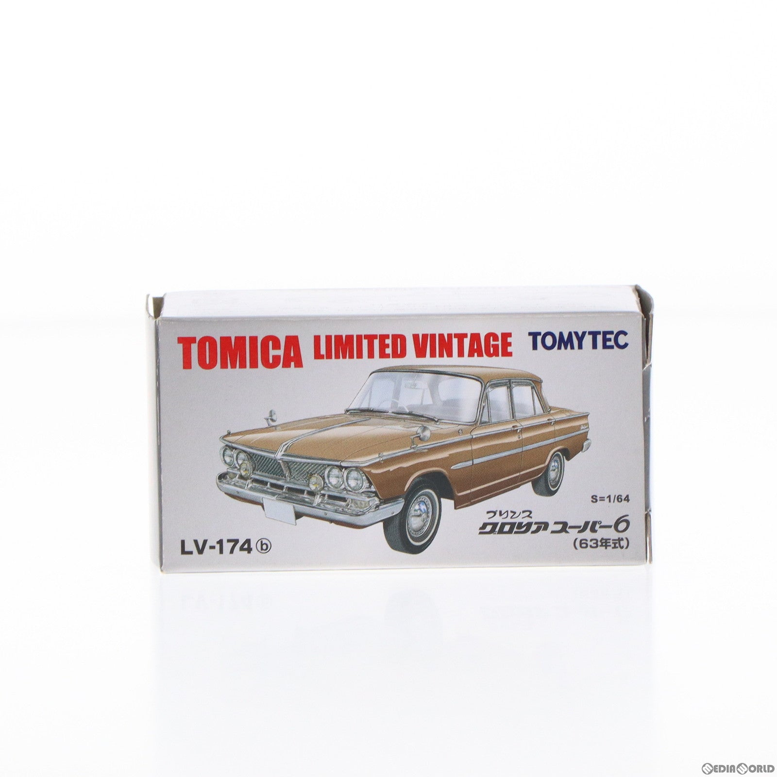 【中古即納】[MDL] トミカリミテッドヴィンテージ 1/64 TLV-174b プリンスグロリア スーパー6(茶色) 完成品 ミニカー TOMYTEC(トミーテック)(20181110)