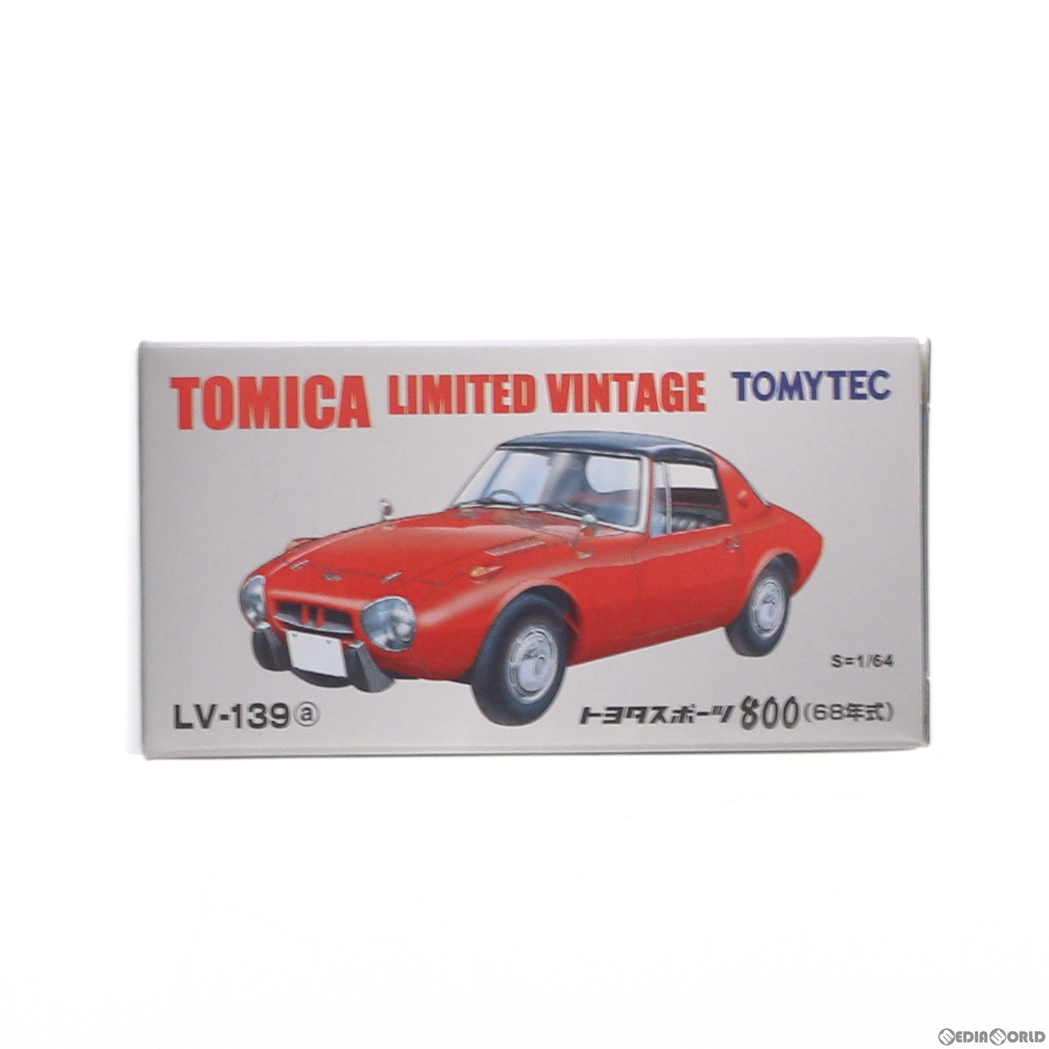 【中古即納】[MDL] トミカリミテッドヴィンテージ 1/64 TLV-139a トヨタスポーツ800(レッド) 完成品 ミニカー(273790) TOMYTEC(トミーテック)(20140208)