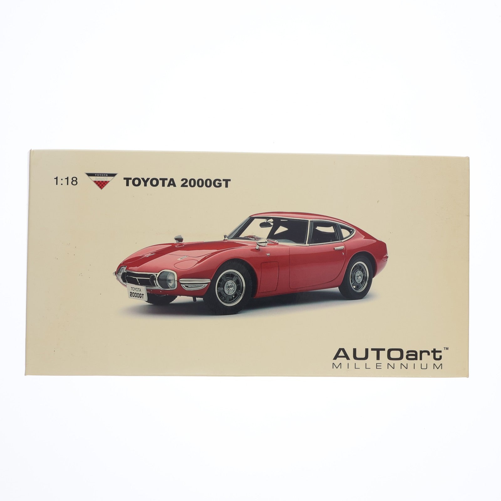 【中古即納】[MDL] MILLENNIUM 1/18 TOYOTA 2000GT COUPE(レッド) アップグレードバージョン 完成品 ミニカー(78746) AutoArt(オートアート)(20100331)